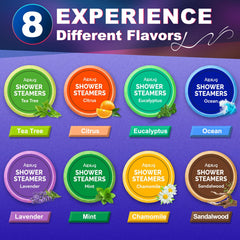 ALPLUG eight scents collection for mood-enhancing aromatherapy in shower
