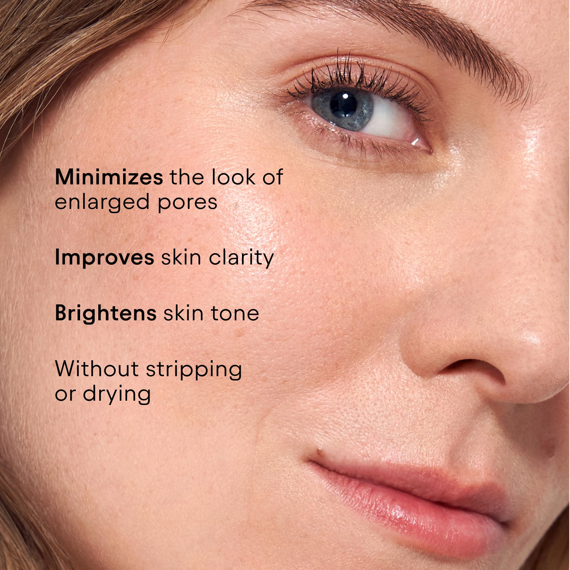 Alpyn Beauty Pore Toner label detail highlighting 2% BHA and borage.