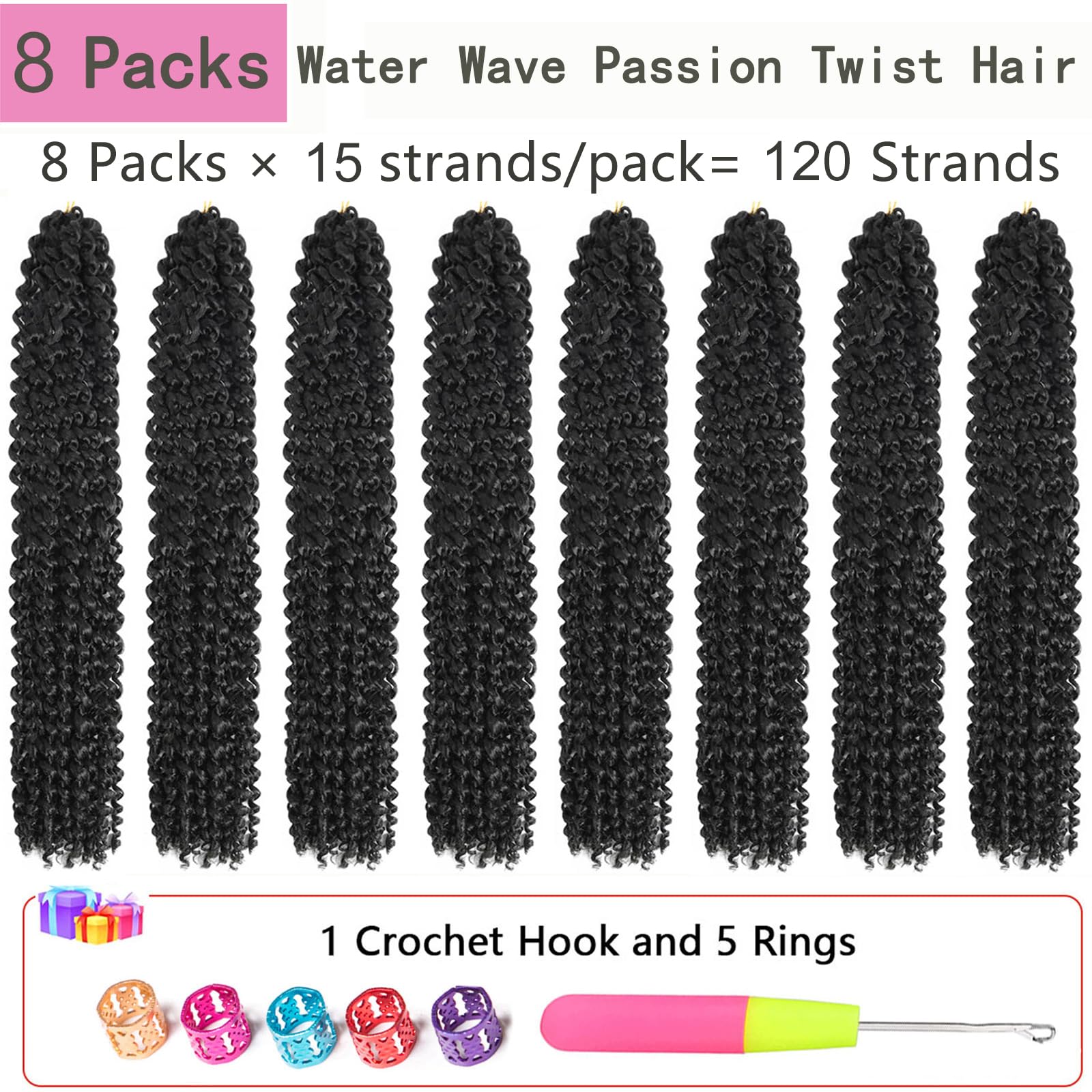 Alrence Water Wave crochet hair close-up highlights smooth, comfortable texture for easy styling.