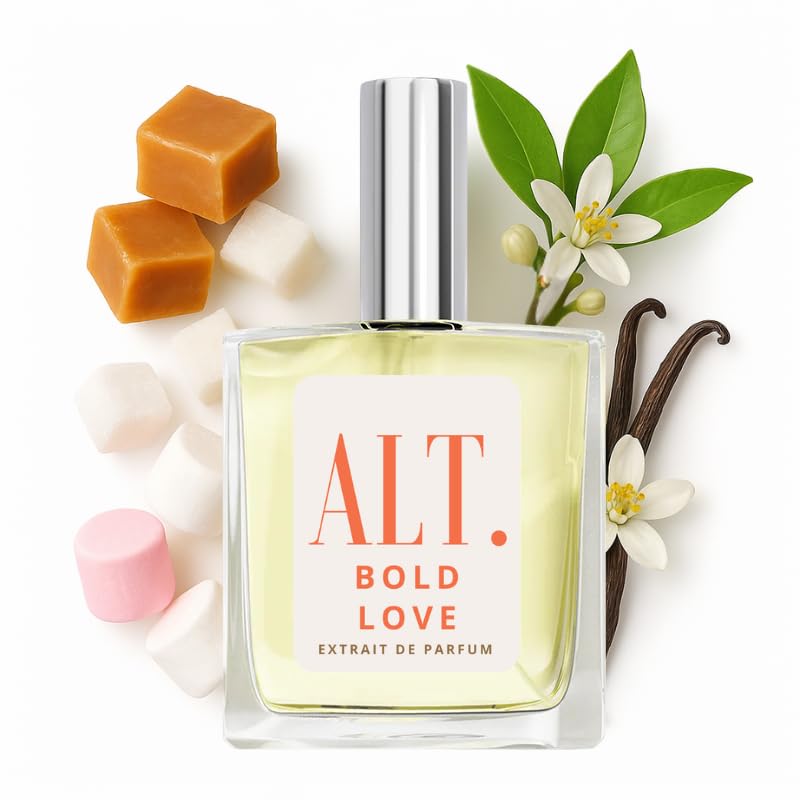 ALT. FRAGRANCES Bold Love 100ml bottle front view with lasting allure.