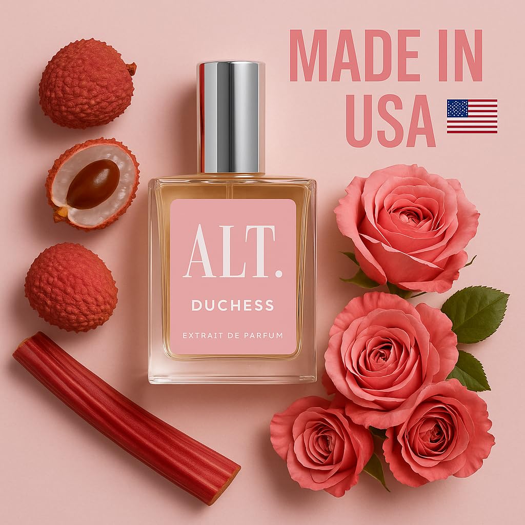 ALT. FRAGRANCES Duchess lychee note close-up hints at fresh opening.