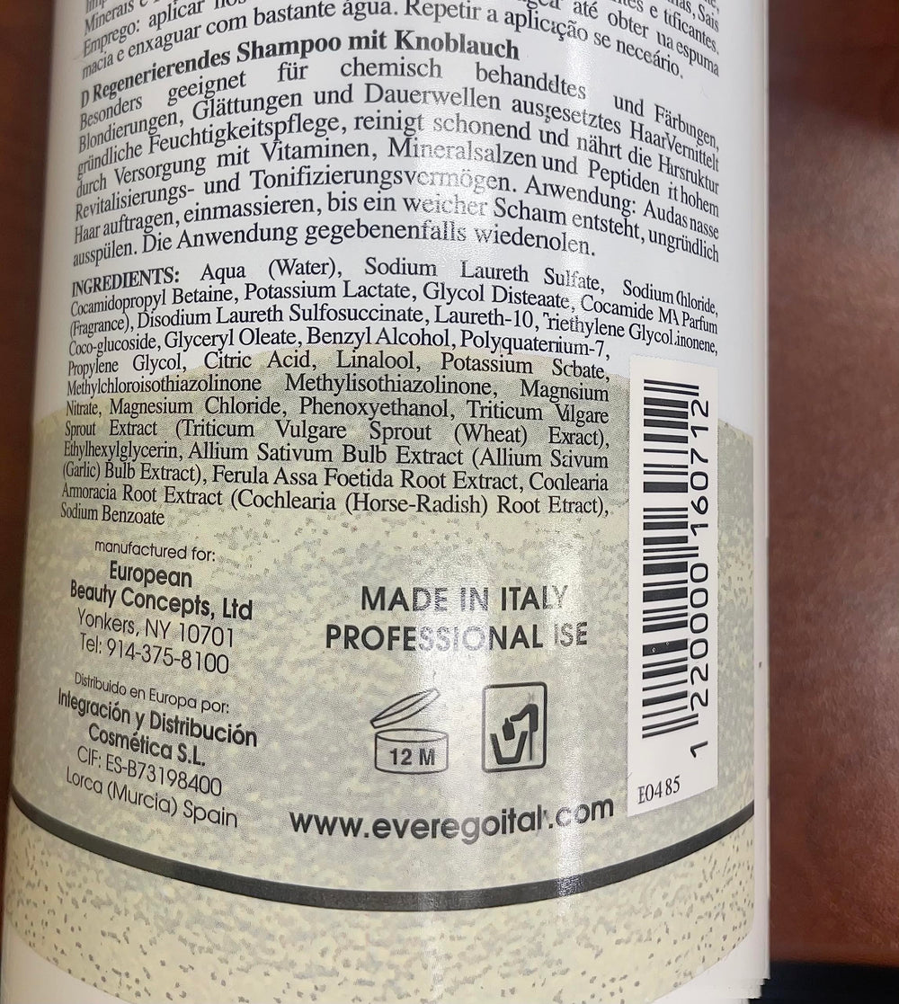 Alter Ego Garlic Hair Mask 500ml tub for conditioning and detangling