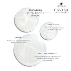 Shampoo lather close-up with Alterna Caviar Anti-Aging Bond Repair for gentle cleansing