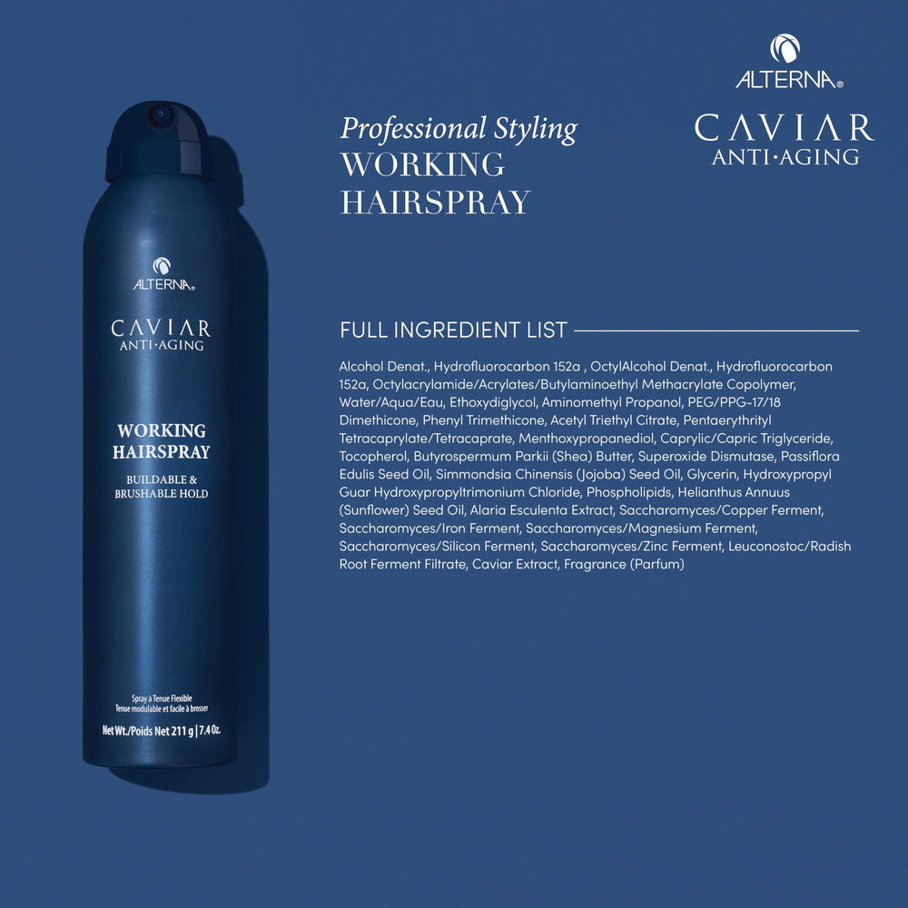 Alterna Caviar Anti-Aging brushable hair look with natural movement.
