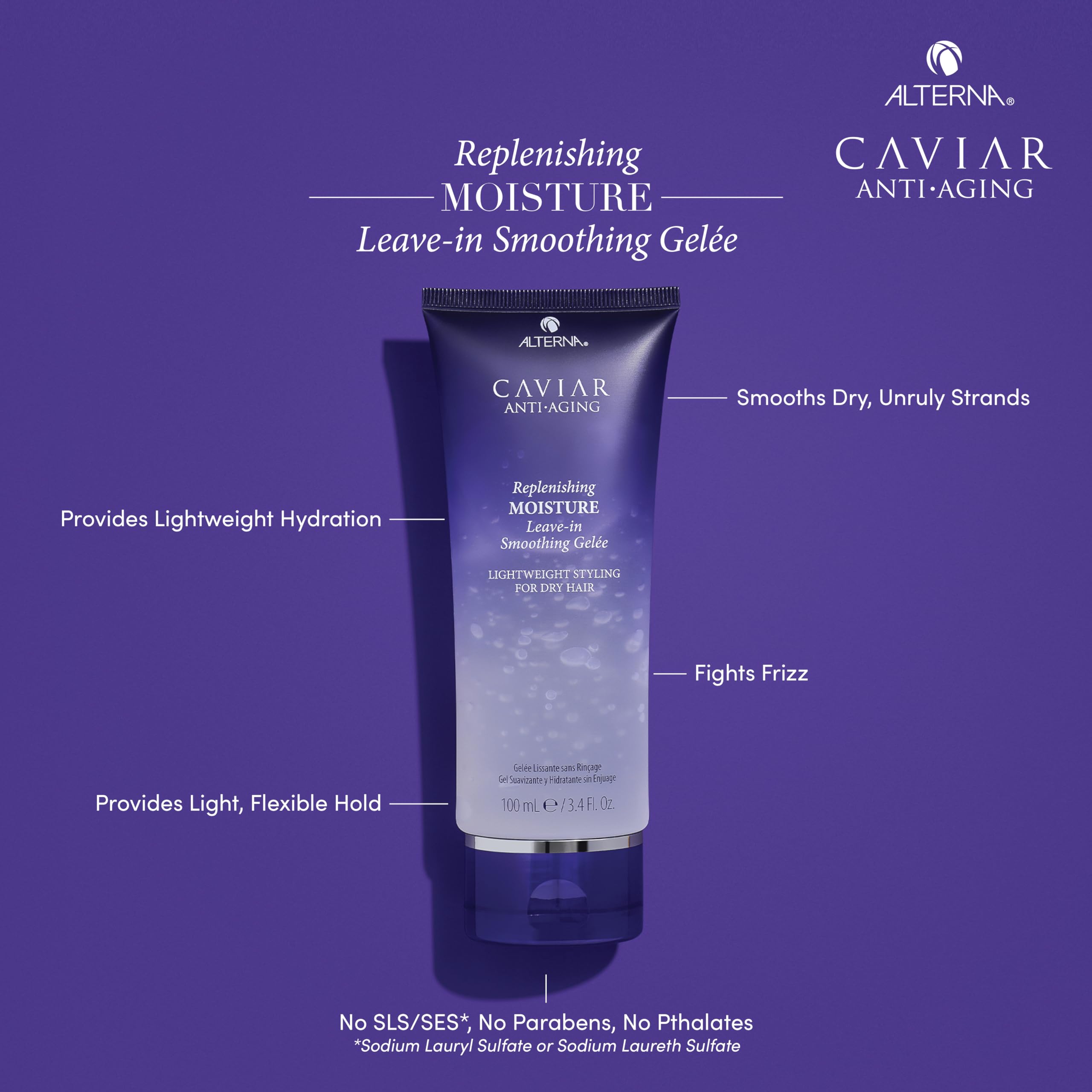 Alterna CAVIAR Anti-Aging Leave-In Gelee pump for easy, even distribution.