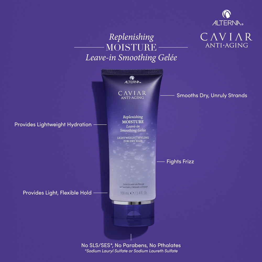 Alterna CAVIAR Anti-Aging Leave-In Gelee pump for easy, even distribution.