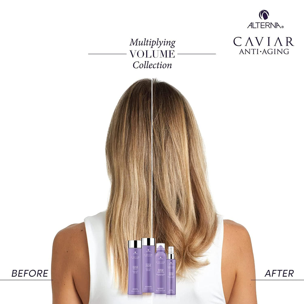 Alterna Caviar Anti-Aging Multiplying Volume ideal for fine hair lift.