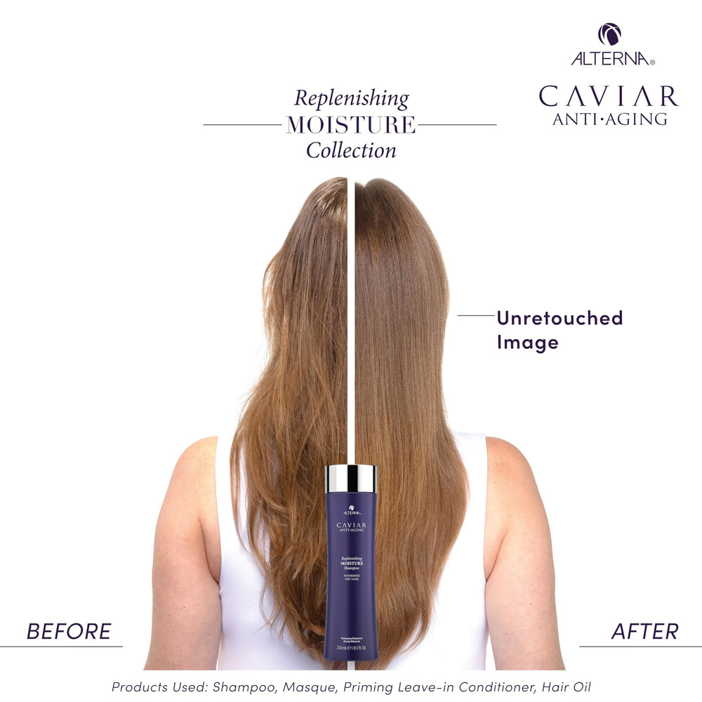 Alterna Caviar Anti-Aging formula visual with caviar extract for moisture.