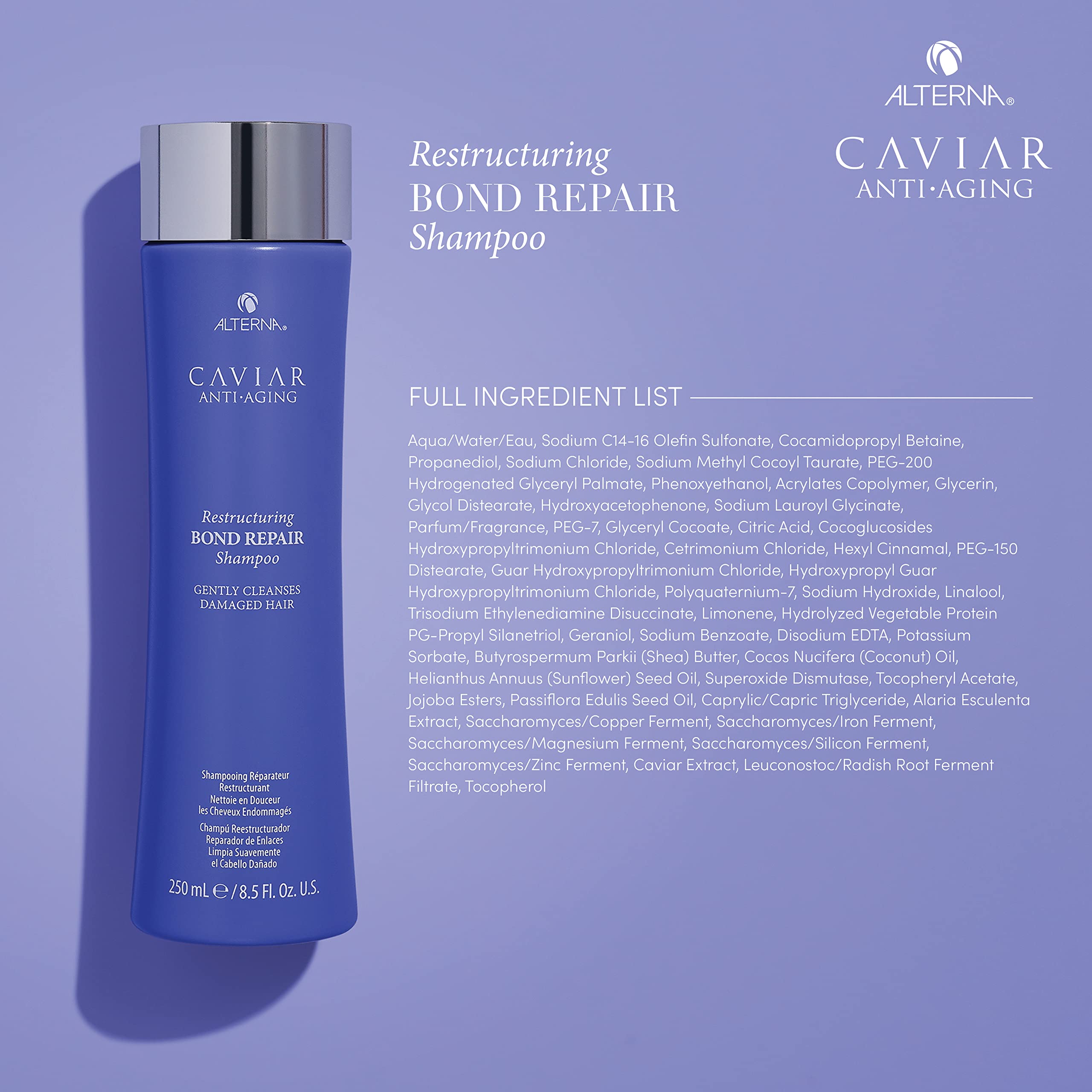 Alterna luxury haircare bottle close-up highlighting premium nourishment.
