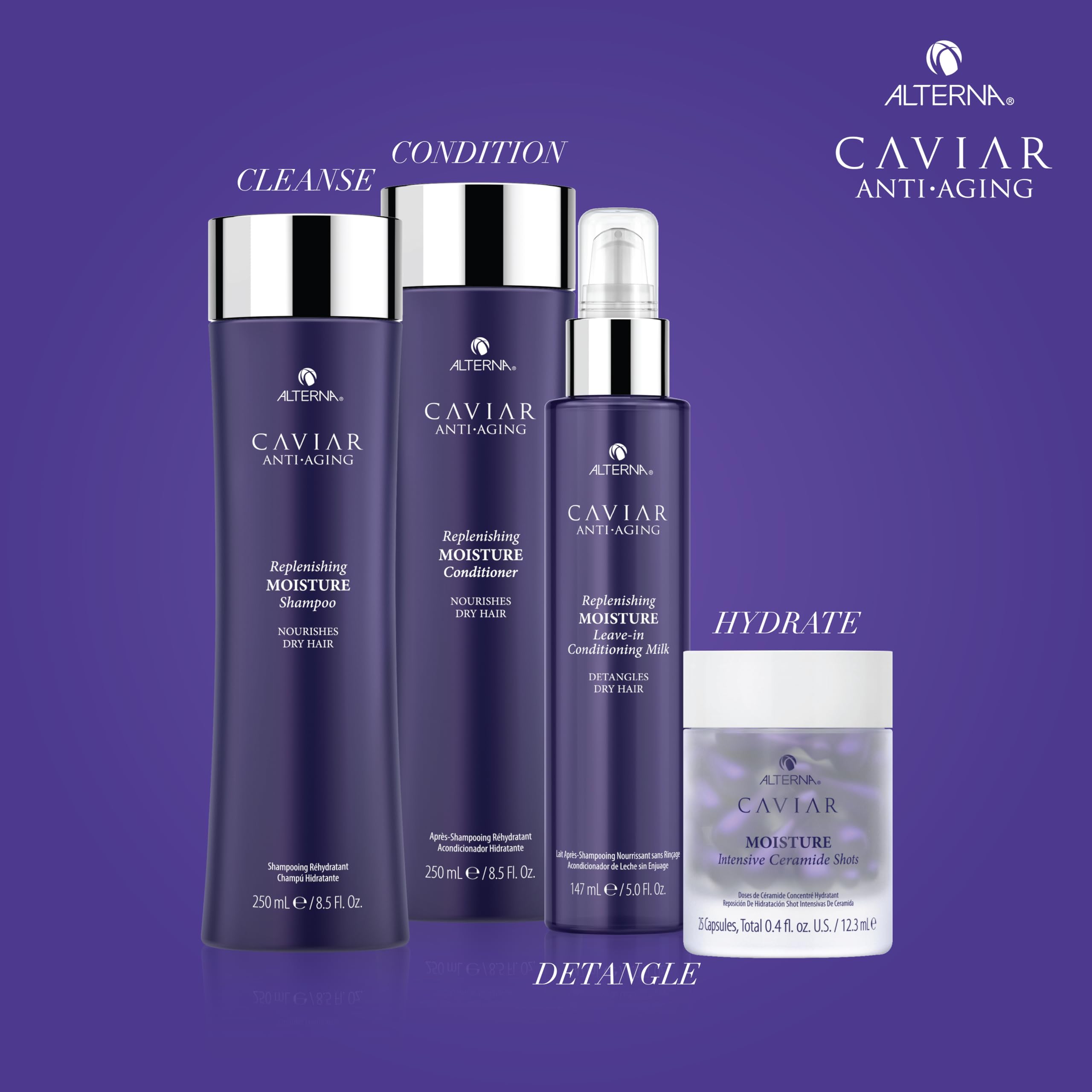 Hair appears moisturized and elastic after using Alterna Leave-In Milk