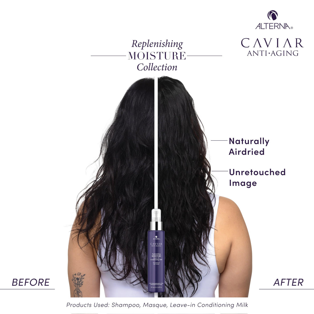 Shiny, smooth finish from the lightweight leave-in formula