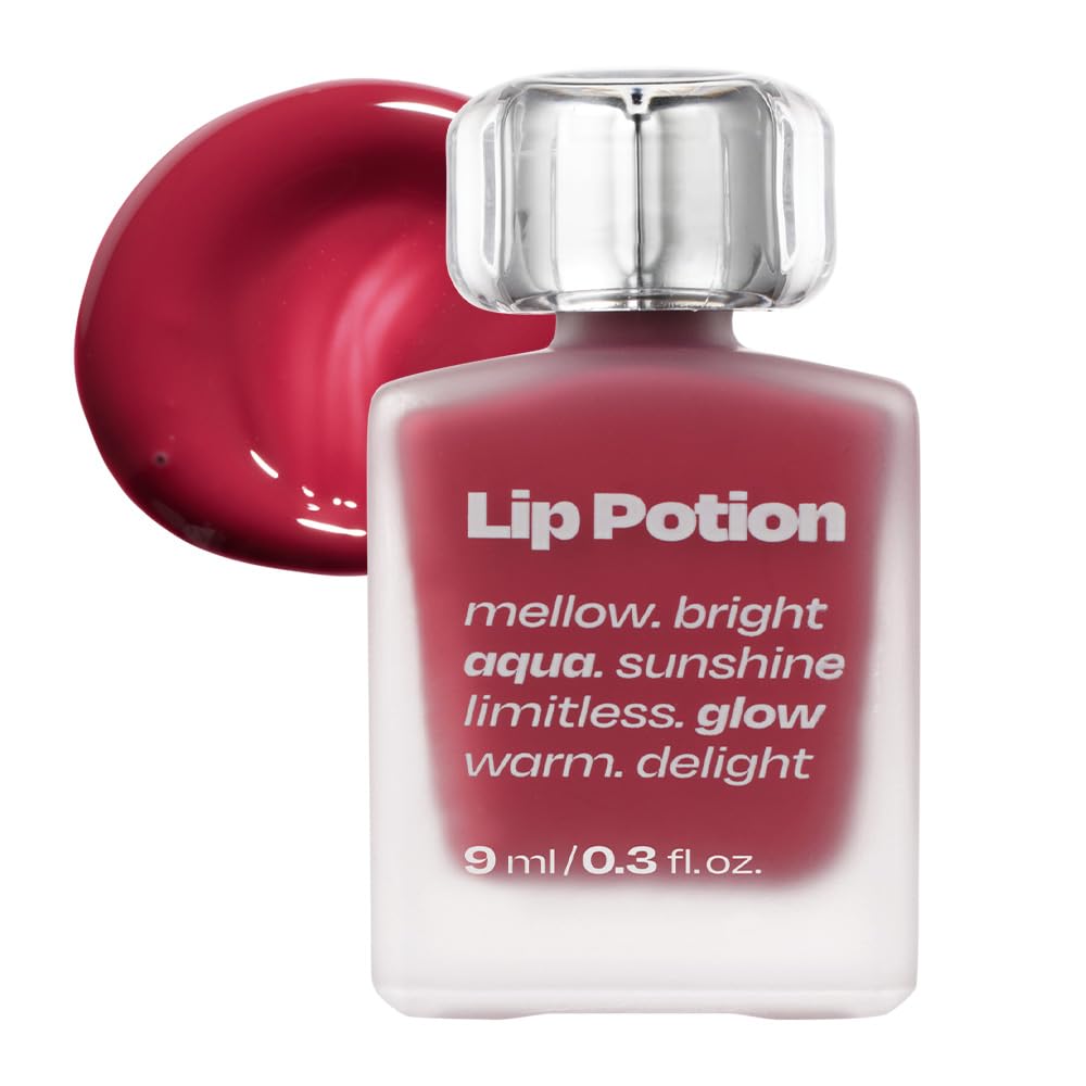 Alternativestereo Lip Potion Aqua Glow No.6 Grape Sherbet bottle shows hydrating gloss.