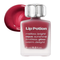 Alternativestereo Lip Potion Aqua Glow No.6 Grape Sherbet bottle shows hydrating gloss.
