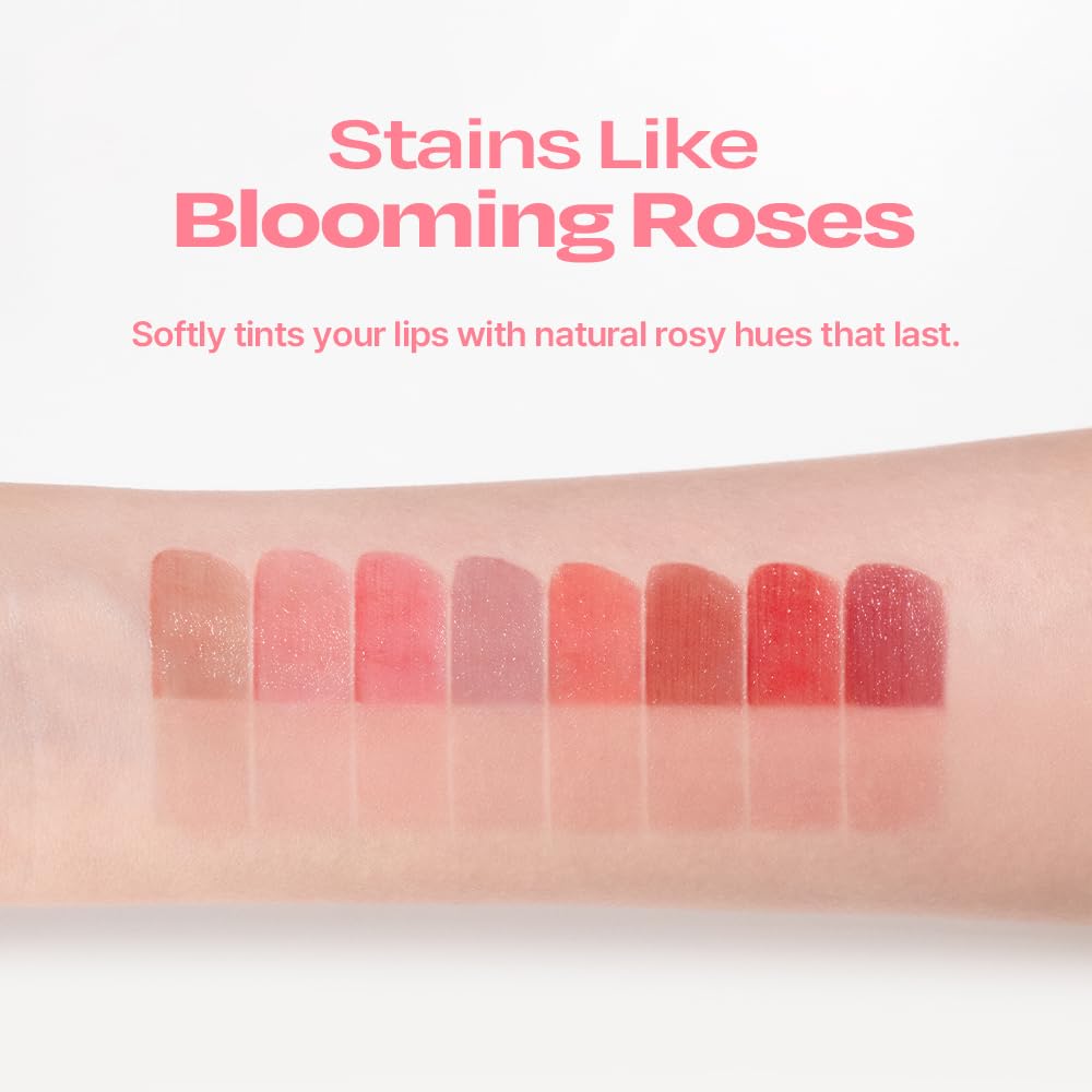 alternativestereo Lip Potion Balmy Rose swatch indicating blendable tint