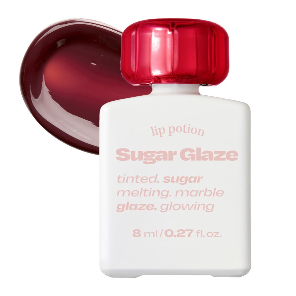 Alternativestereo Lip Potion Sugar Glaze Tint No.10 Wine Ball bottle pour reveals glossy finish.