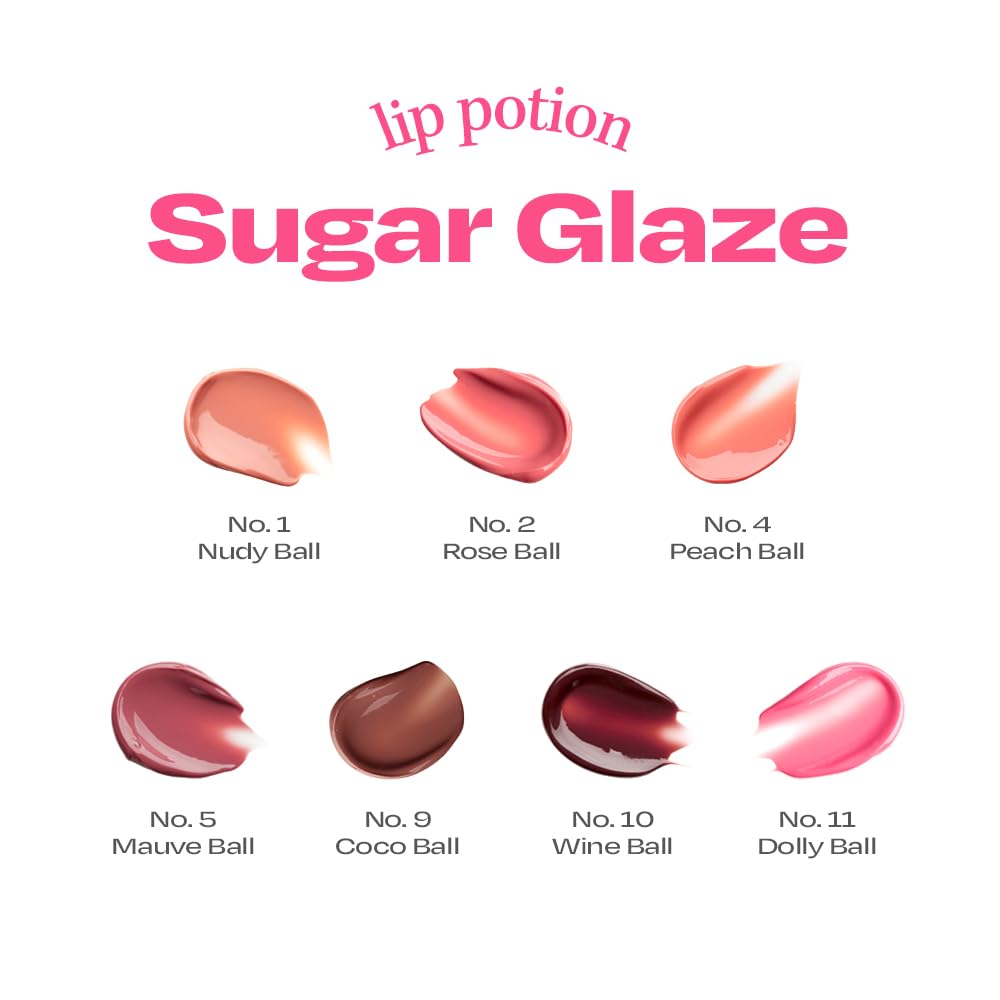 Alternativestereo Lip Potion Sugar Glaze Tint closeup gloss texture highlights smooth application.