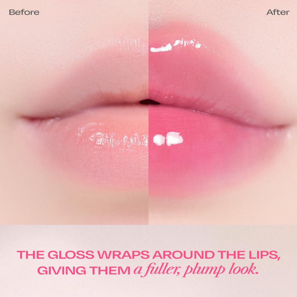 Alternativestereo Lip Potion Sugar Glaze Tint on-lip swatch shows bold wine shade.