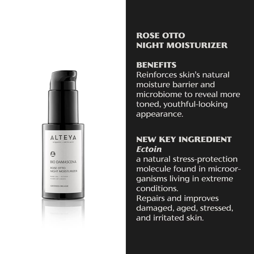Bulgarian rose oil in the formula nourishes with a subtle aroma