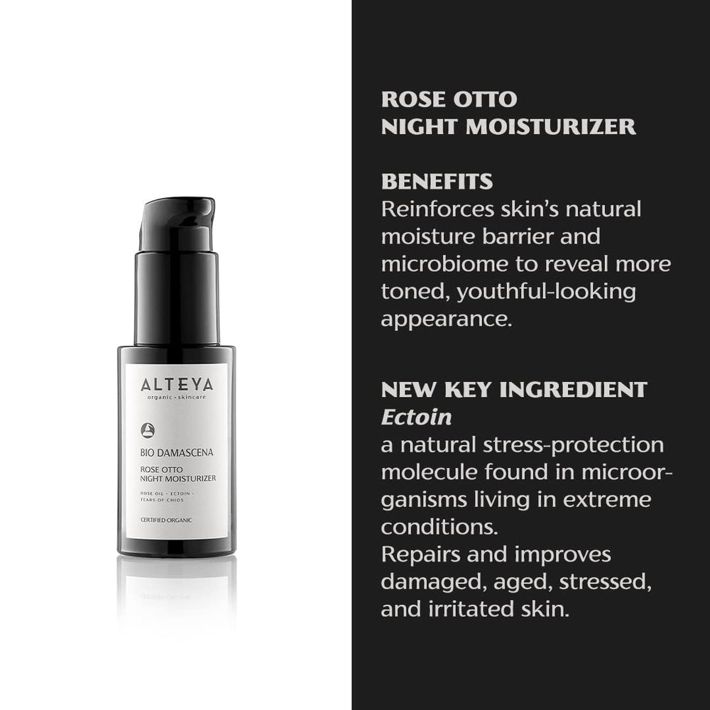 Bulgarian rose oil in the formula nourishes with a subtle aroma