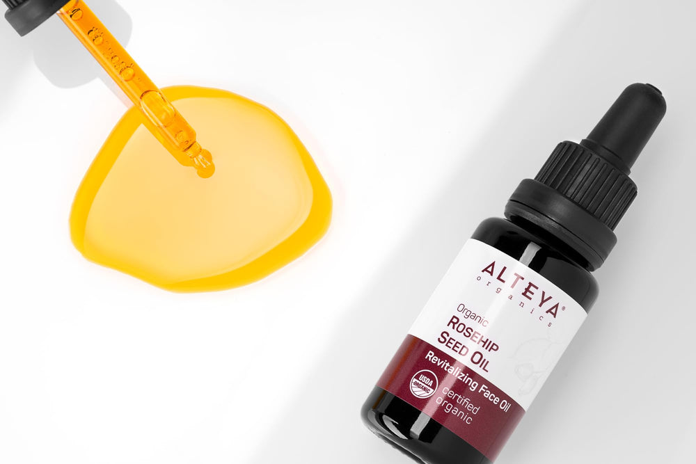 Packaging label of Alteya Organic Rosehip Seed Oil