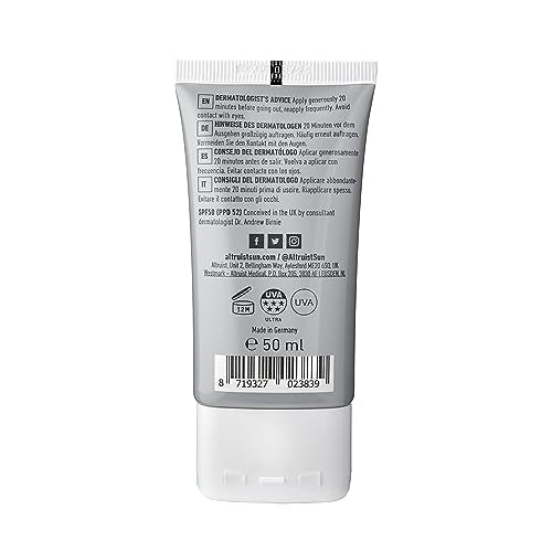 Pump dispensing Altruist sunscreen for precise, mess-free application