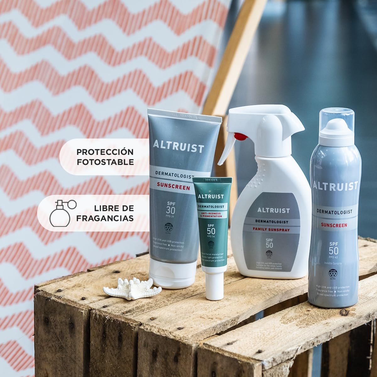 Altruist Dermatologist Sunscreen fragrance free bottle for sensitive skin