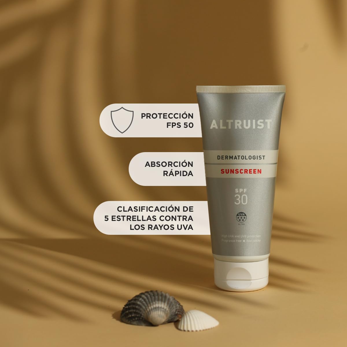 Altruist sunscreen on the body for even wear
