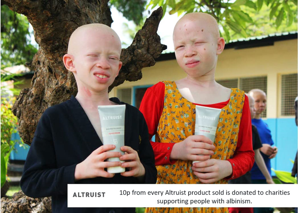 Water-resistant Altruist sunscreen fluid during outdoor activities