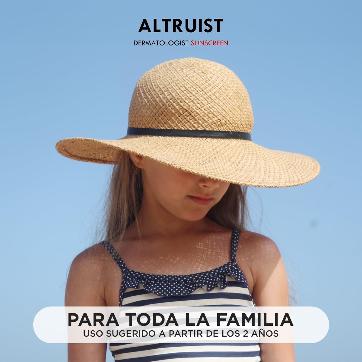 Altruist sunscreen close up shows water resistance texture