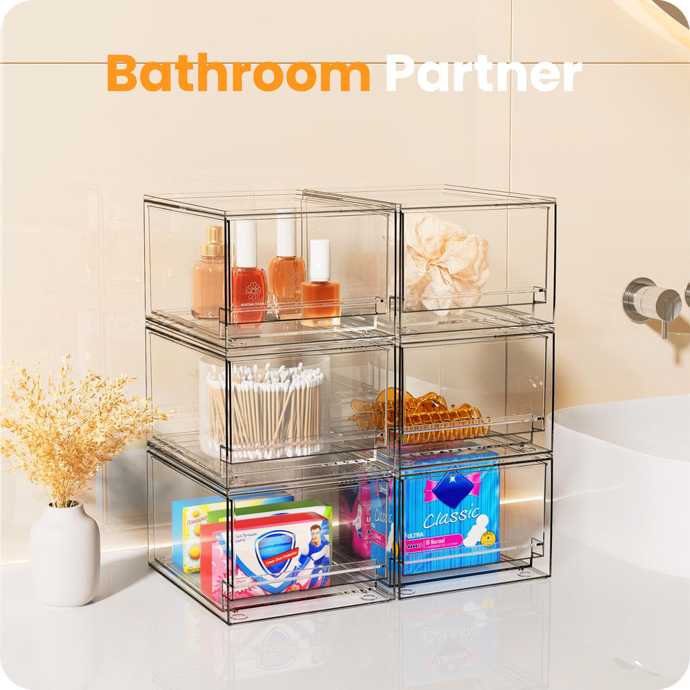 A-LuGei 7-5-inch makeup organizer drawer keeps cosmetics visible and accessible.