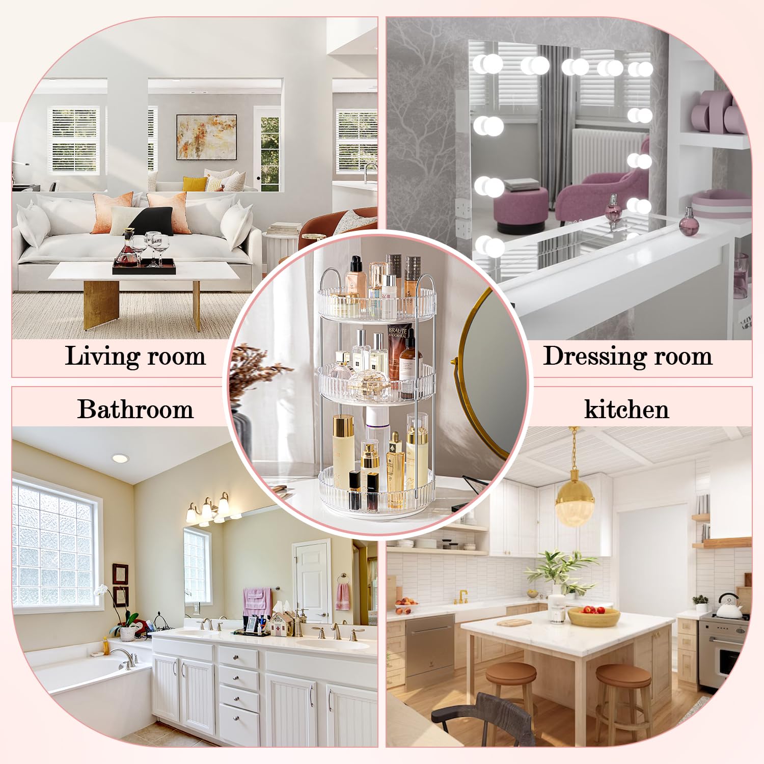 ALUYUO gold metal racks detail showing durability and weight support.