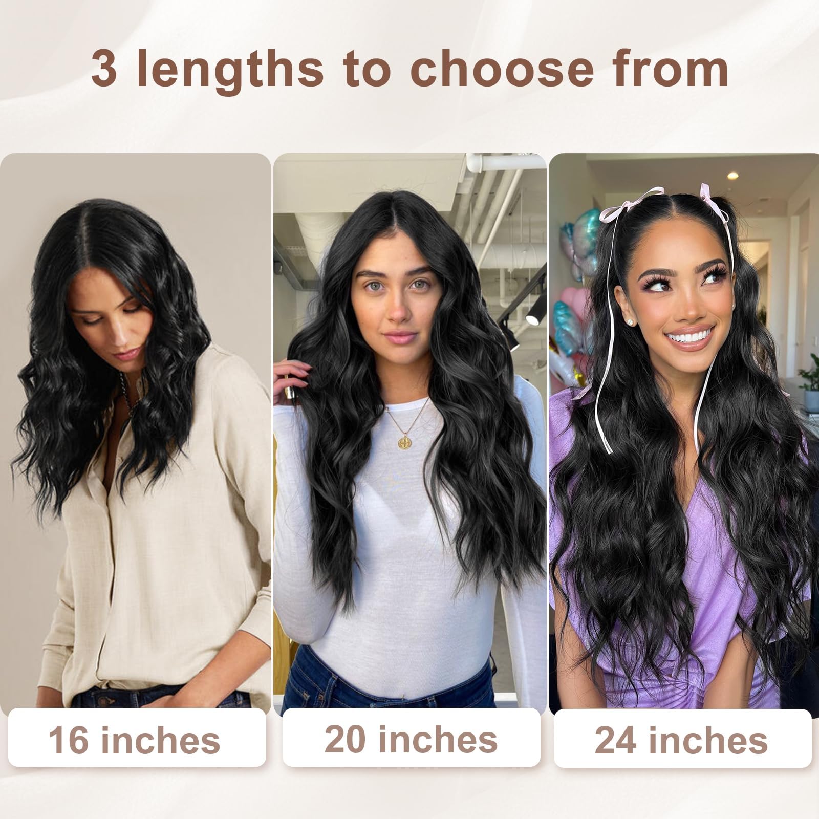 ALXNAN clip-in care guide helps prevent tangles and maintain shine.