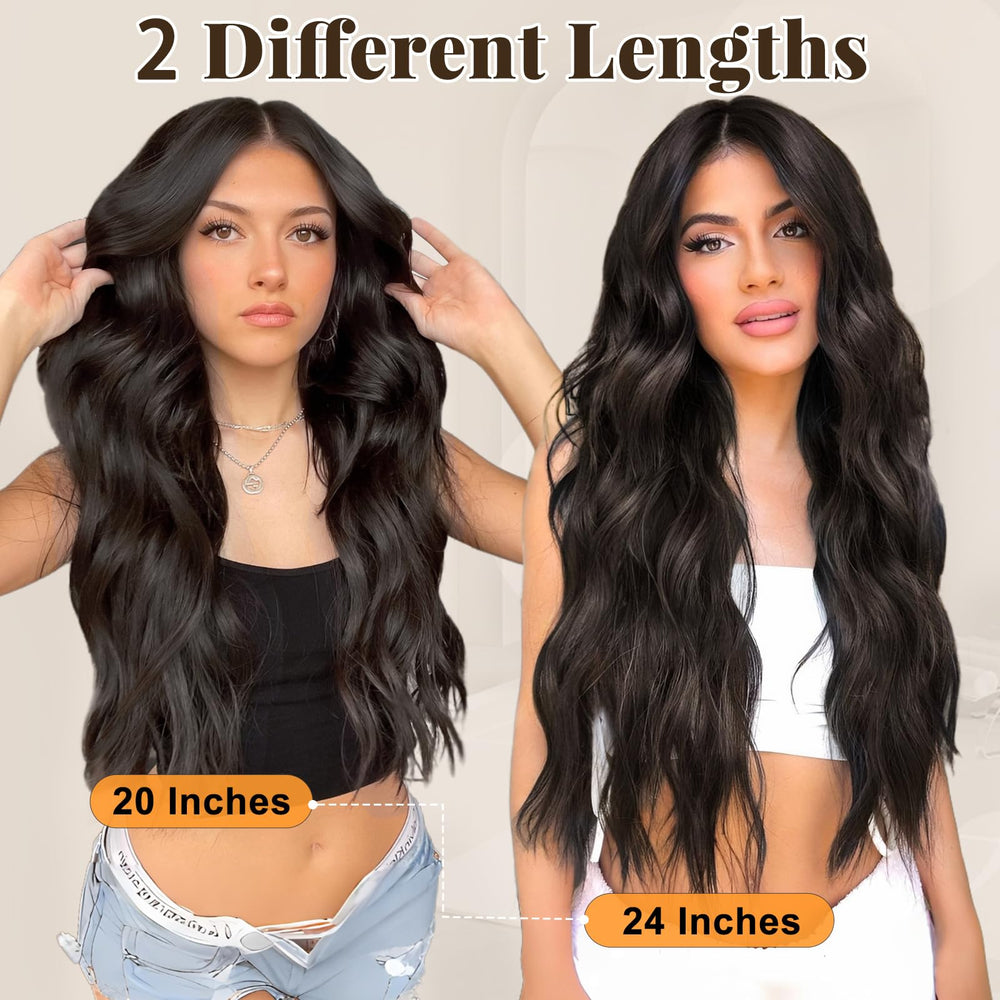 ALXNAN dark brown 24-inch extension for dramatic length