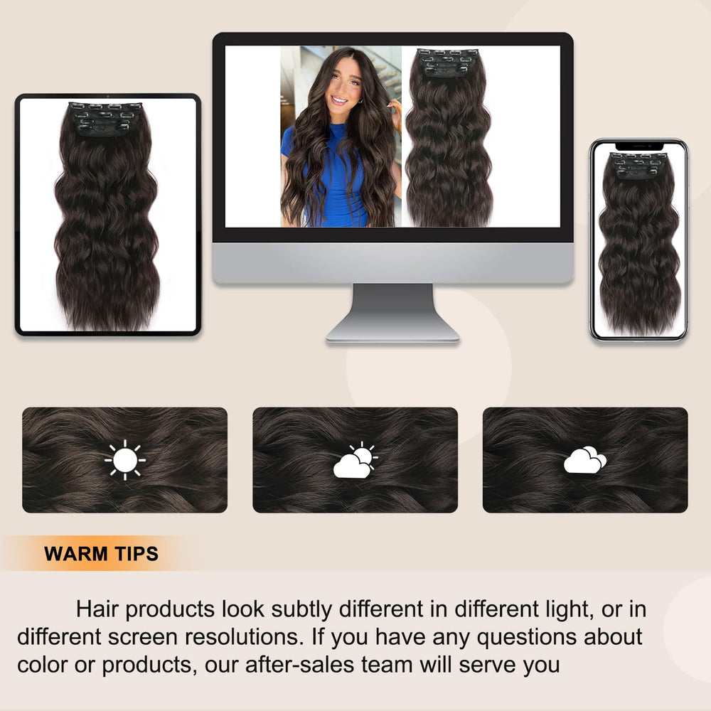 ALXNAN easy clip-in system saves time on styling mornings