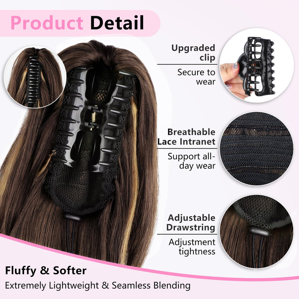 ALXNAN ponytail care tips help maintain shine and prevent tangles.