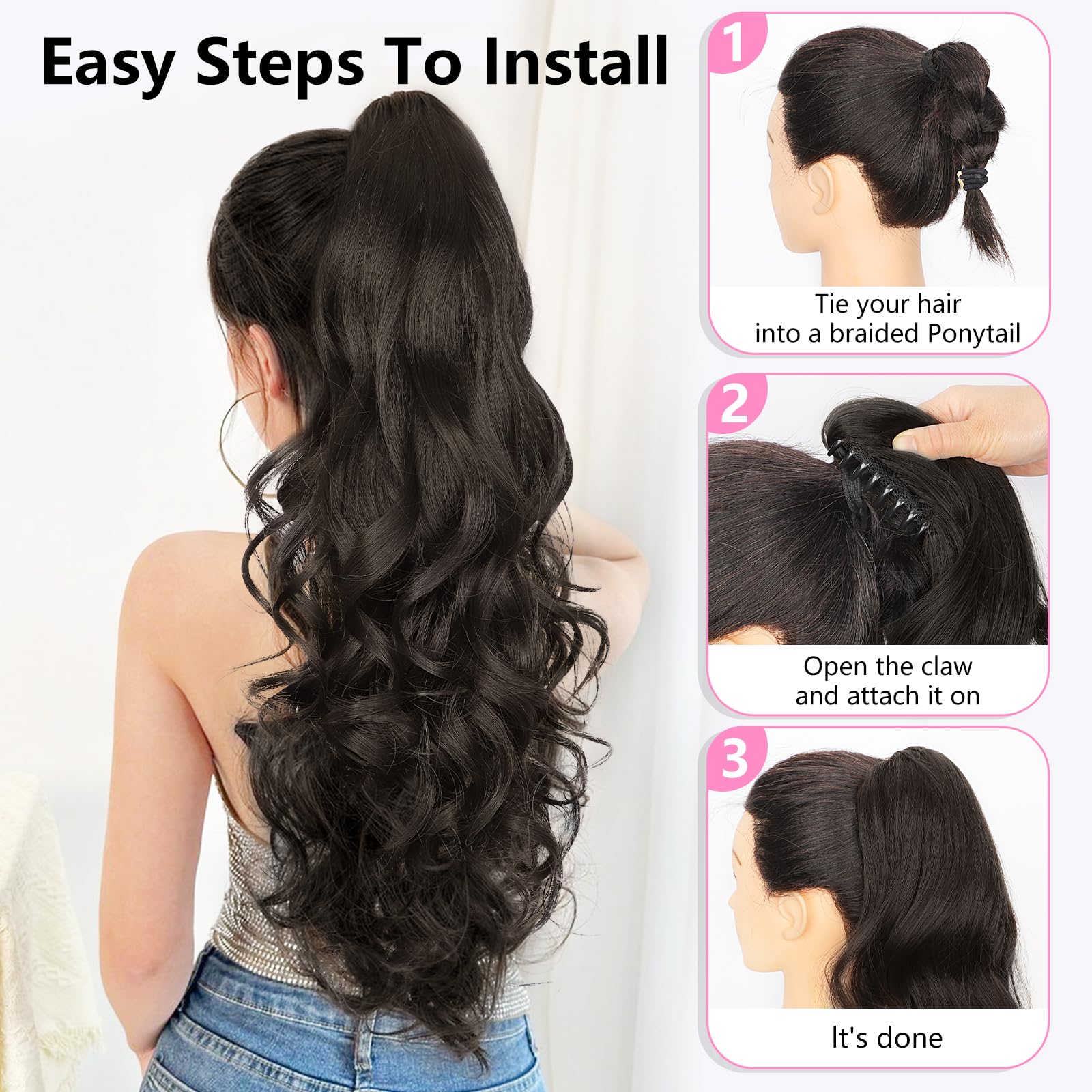 ALXNAN adds instant volume and length without heat tools.