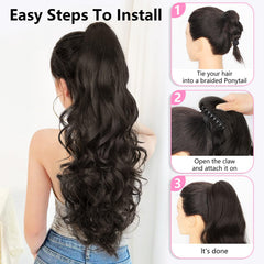 ALXNAN adds instant volume and length without heat tools.