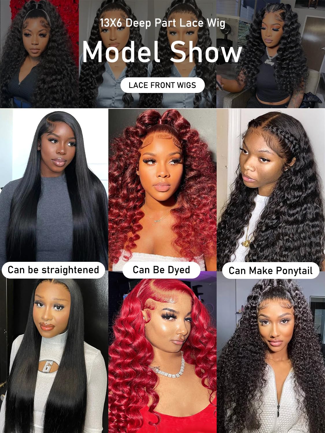 ALYOGA Brazilian virgin human hair wig is soft and dye-friendly.