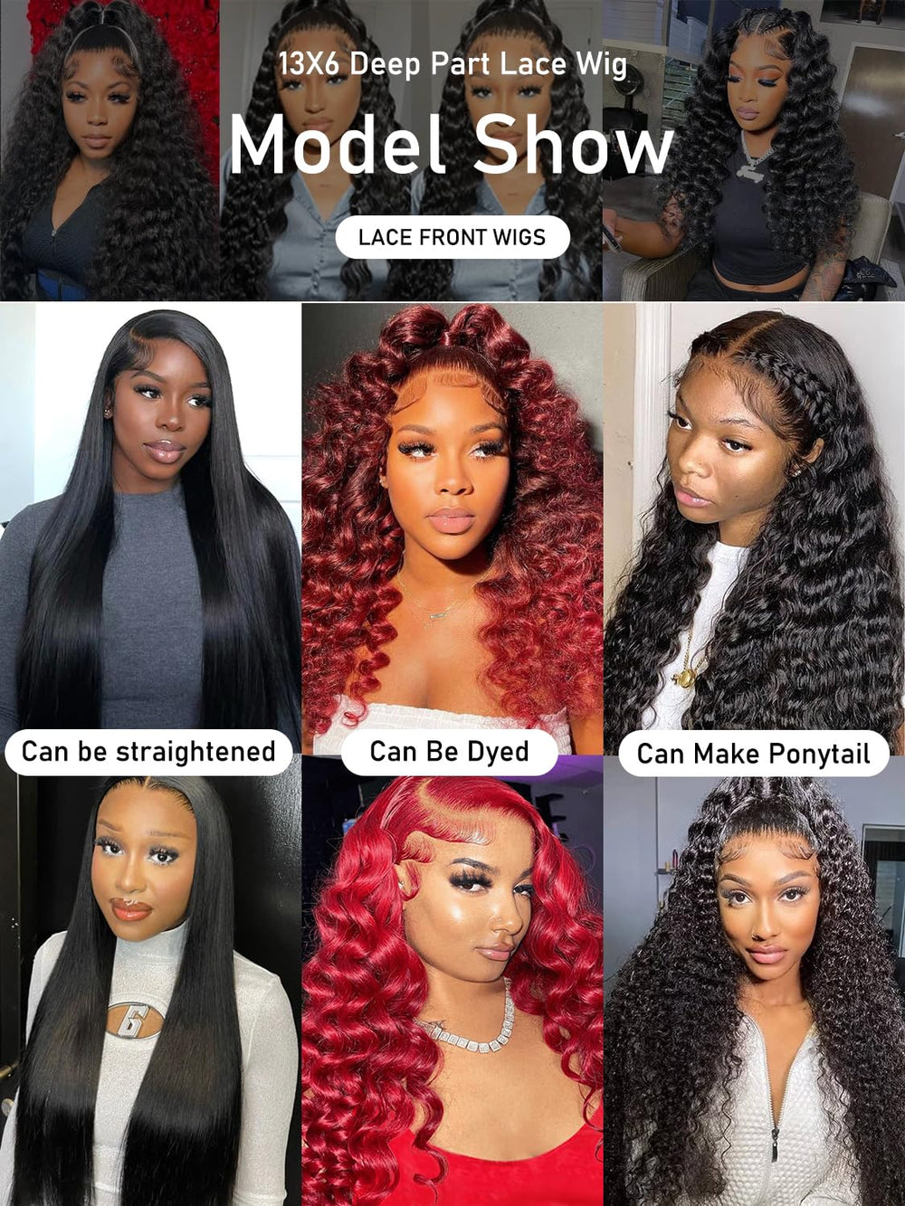 ALYOGA Brazilian virgin human hair wig is soft and dye-friendly.