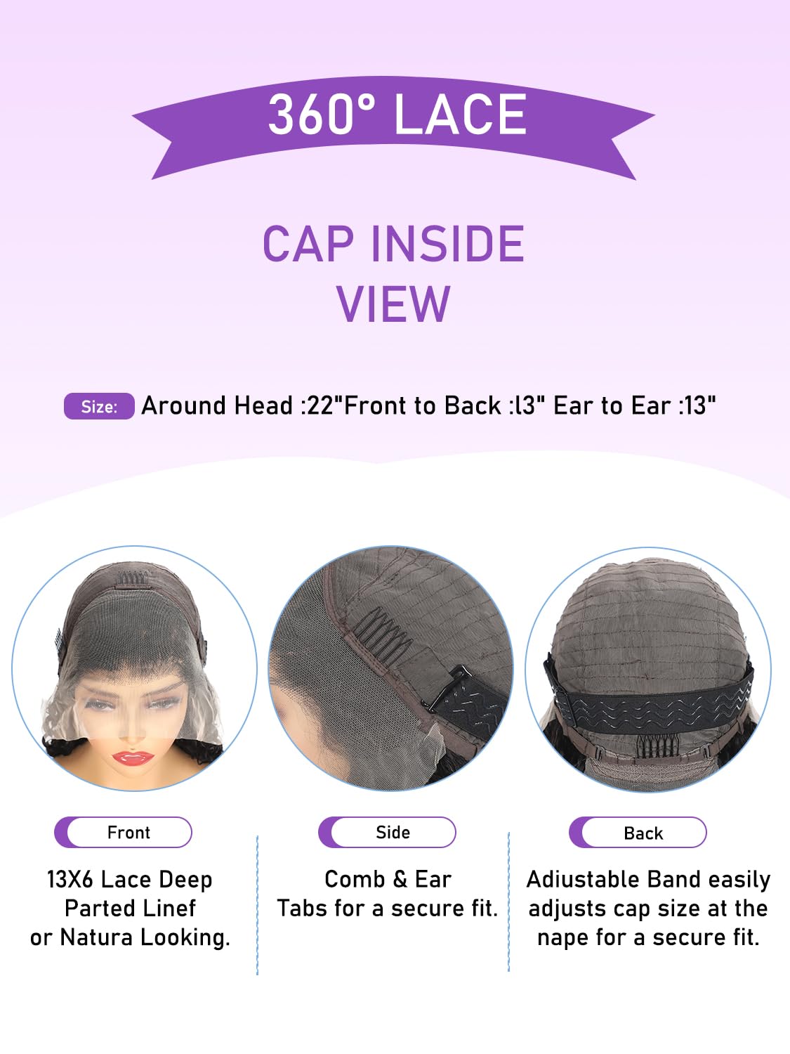 ALYOGA natural color wig suitable for everyday wear and comfortable, durable style.