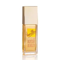 Alyssa Ashley Vanilla bottle with warm vanilla and caramel scent for everyday elegance.