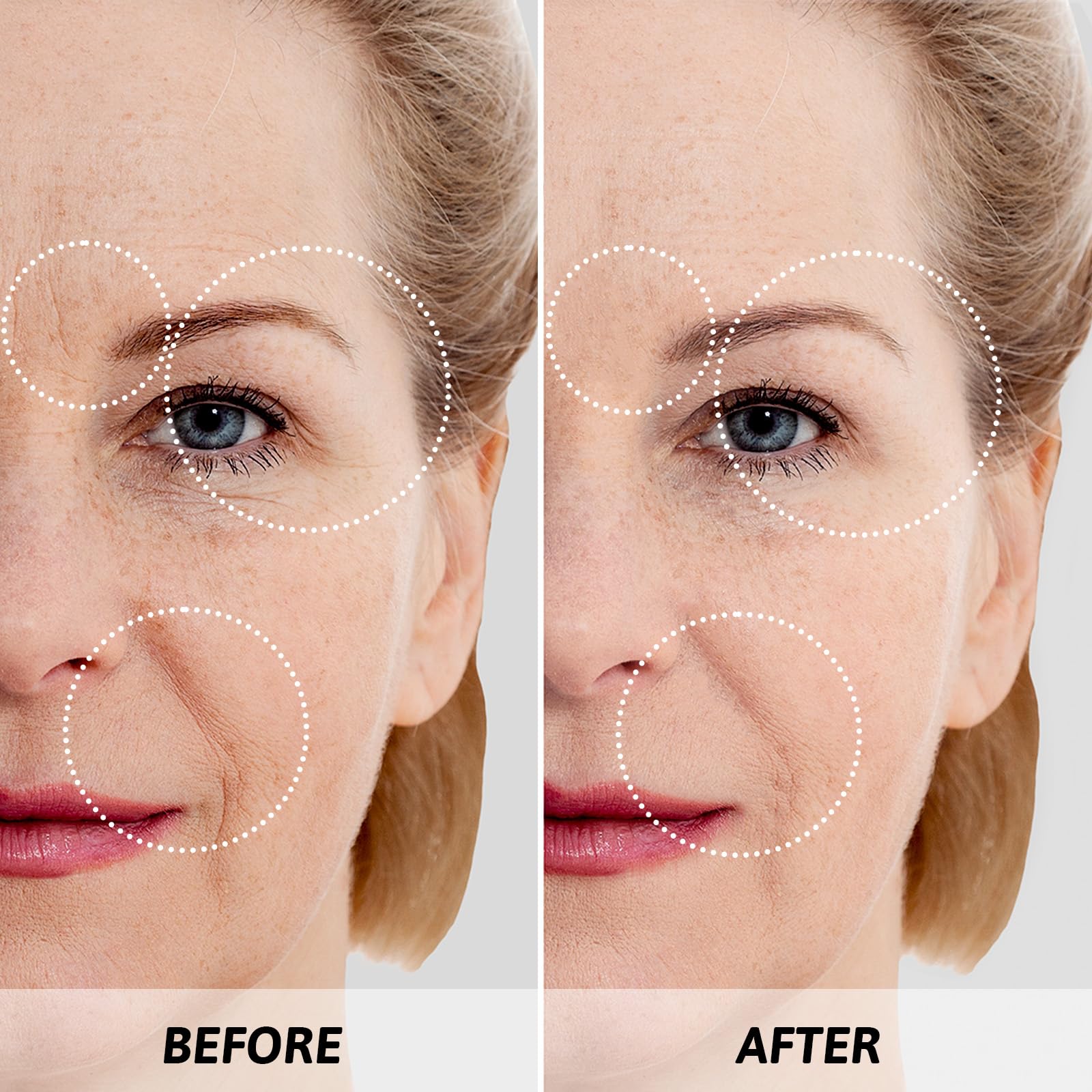 AM AROMANTRA eye gel; cool care around the delicate eye area.