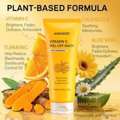 AMOADO Vitamin C Turmeric ingredients close-up for brightness