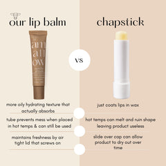 Amallow beef tallow close-up emphasizing nourishing hydration for lips