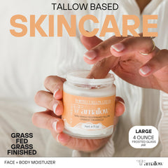 Close-up of whipped texture in Amallow moisturizer