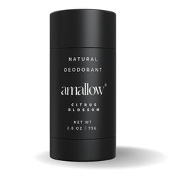 Amallow Citrus Blossom deodorant tube delivers long-lasting freshness.