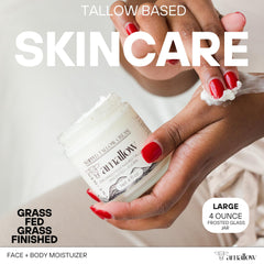 Amallow grass-fed tallow ingredients with jojoba oil for gentle moisture