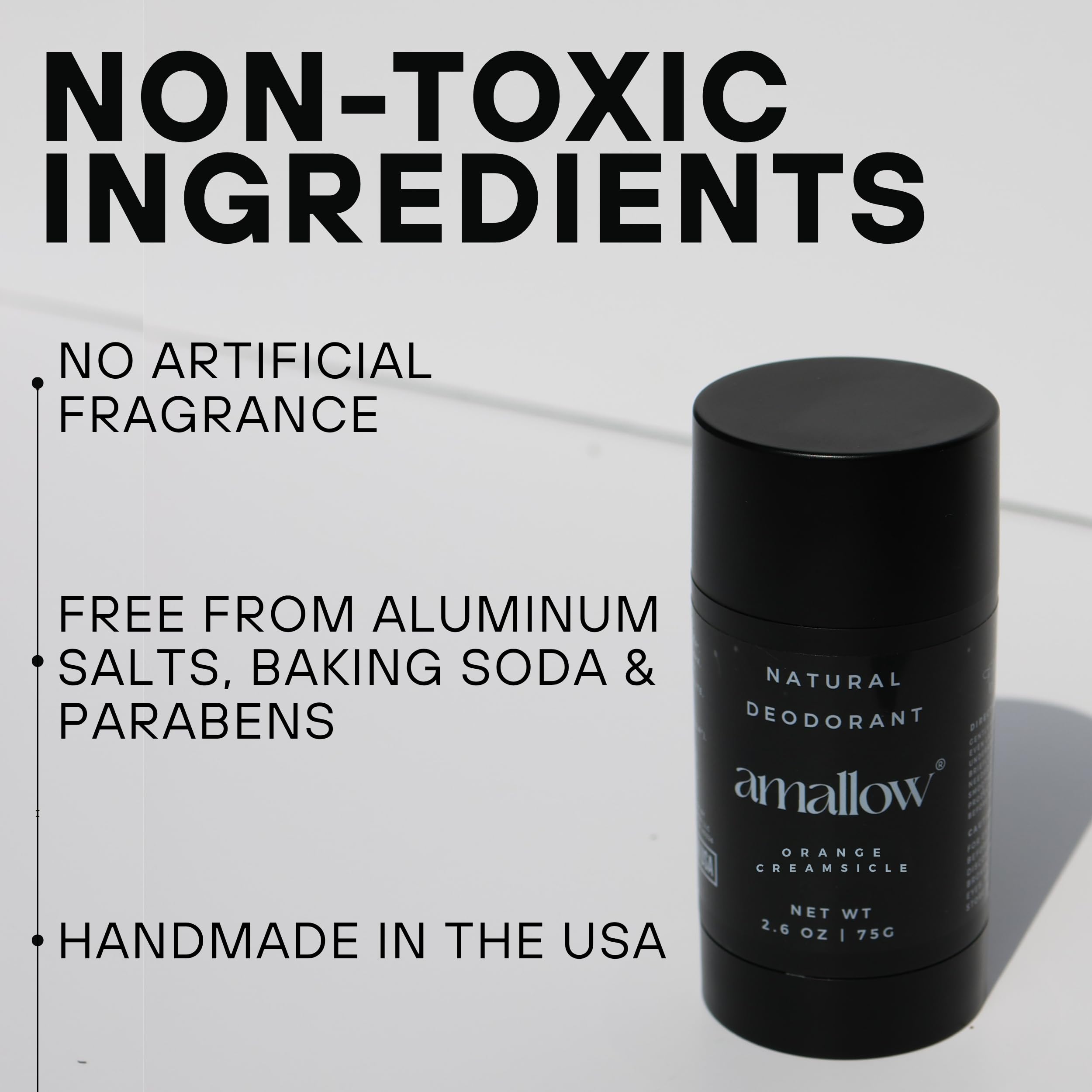 Close view of zinc-based odor-fighting ingredients and magnesium hydroxide.