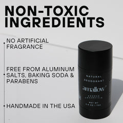 Close view of zinc-based odor-fighting ingredients and magnesium hydroxide.
