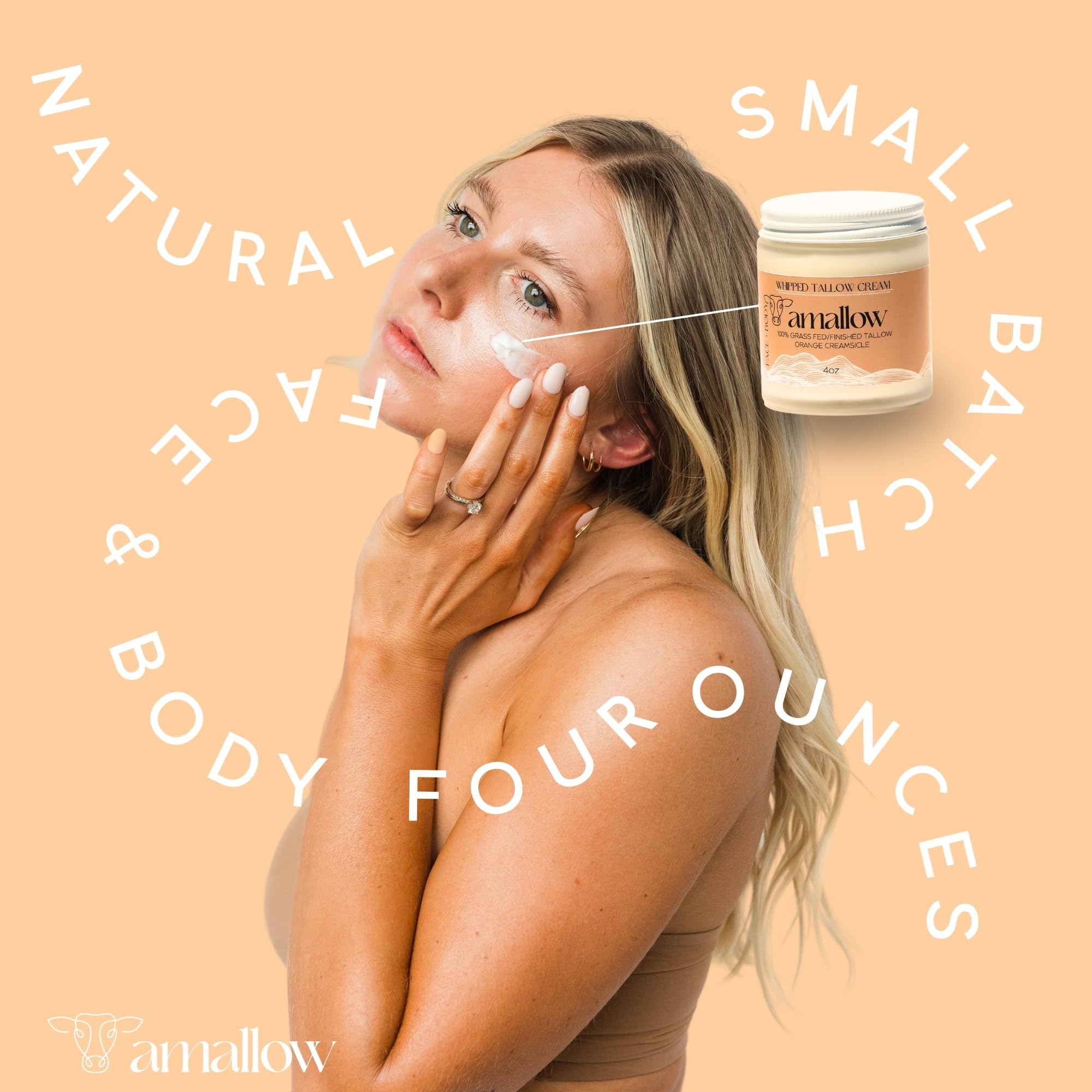 Amallow packaging and label highlight natural ingredients